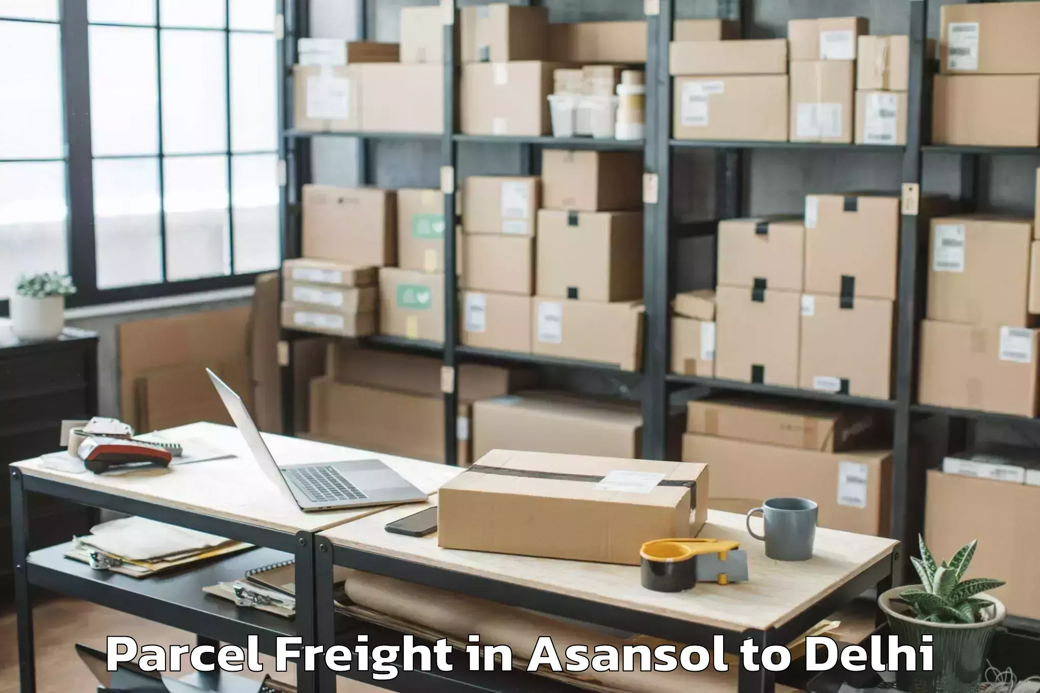 Book Your Asansol to Nangloi Jat Parcel Freight Today